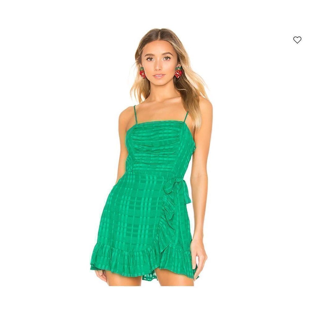 Privacy Please Henley Mini Dress in Green Size S